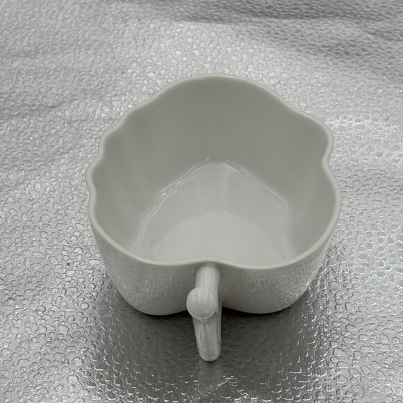 VTG White Ceramic Apple-Shaped Serving Dish Bowl Made In Japan Trinket‎ Candy - Picture 10 of 11